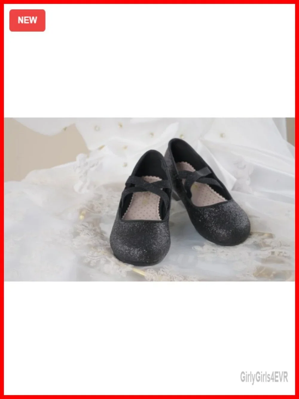 Girls Mary Jane Flats Ballet Shoes Crossover Straps Round Toe Slip-On